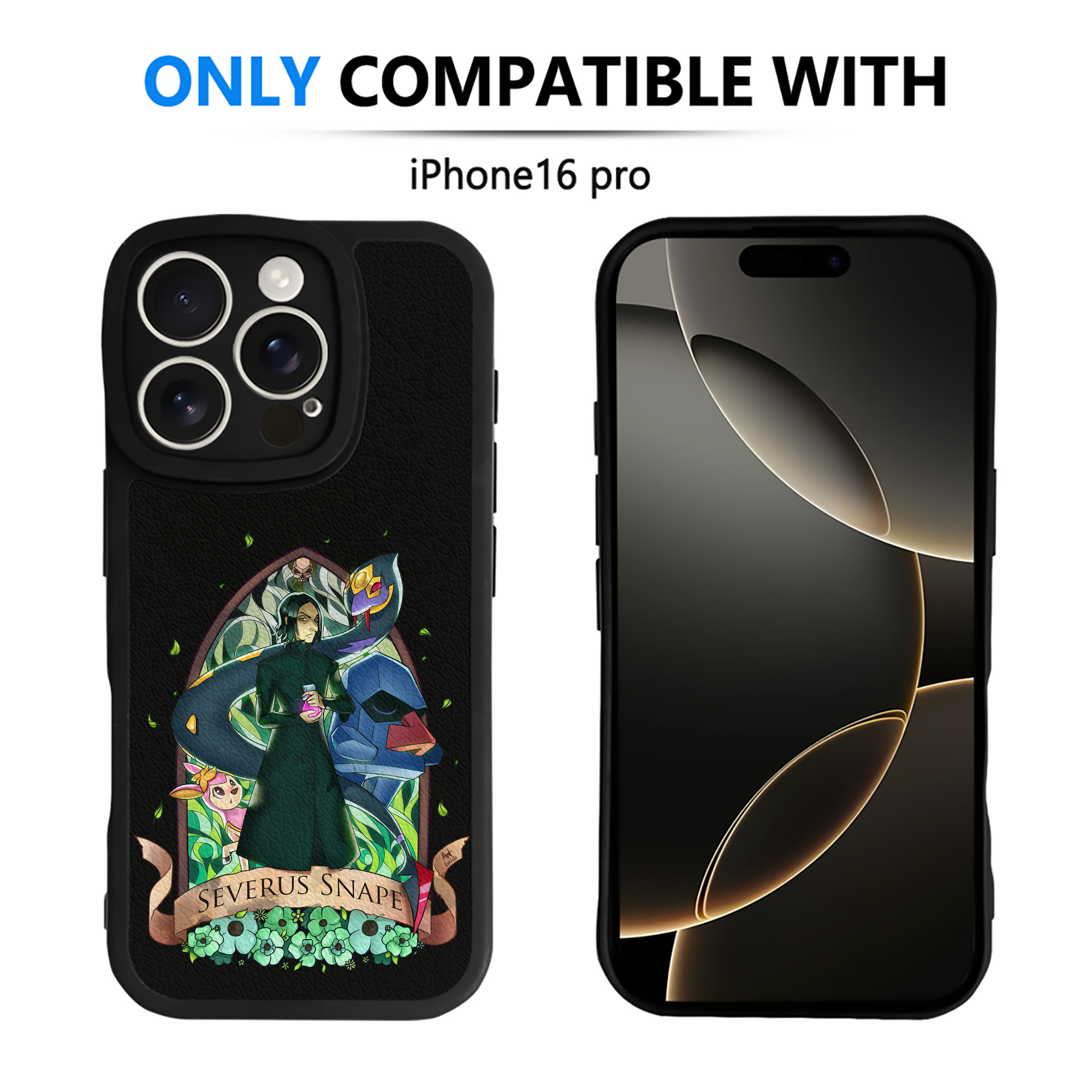 （画像用） Harry Potter ハリー・ポッターシリーズ 【iPhone 16シリーズ対応】シリコンスマホケース（レザー調） 材質：シリコン